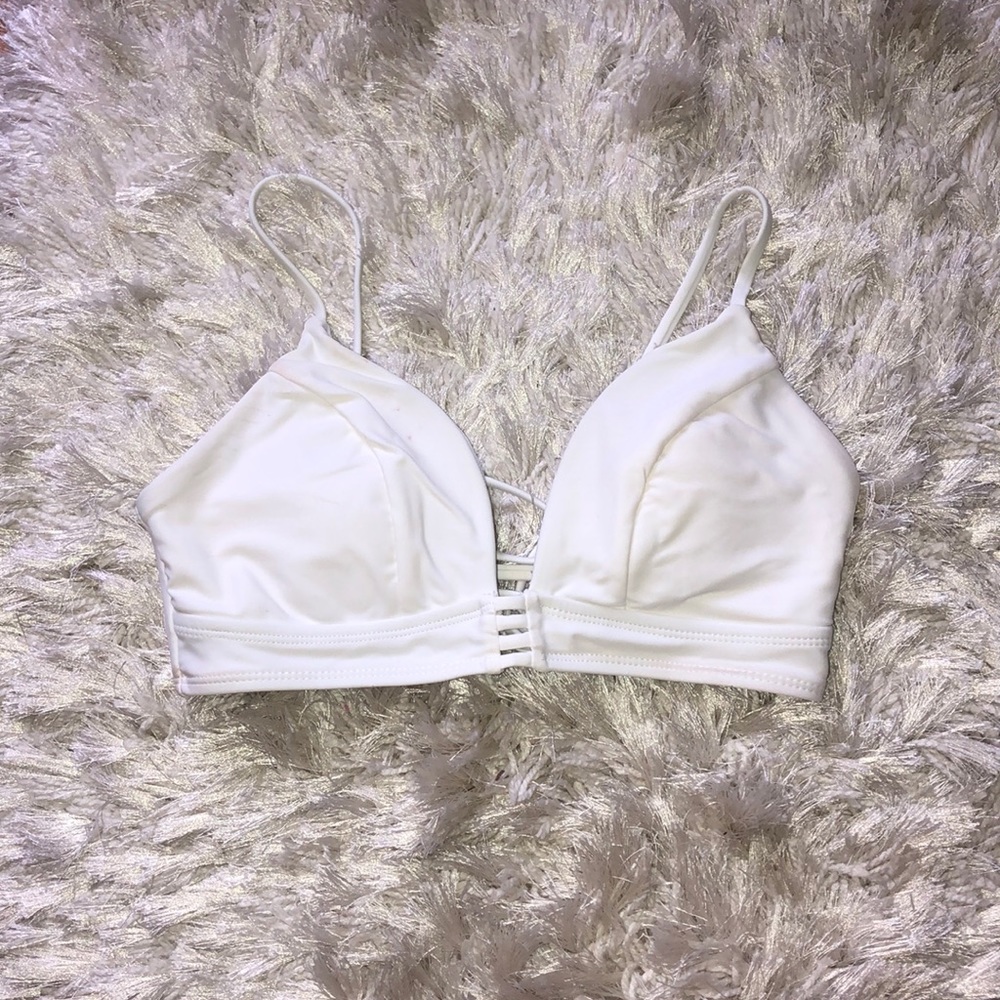 White bikini top